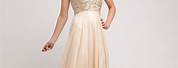 Evening Gowns Champagne Color