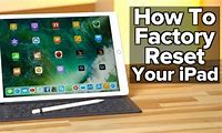 Factory Reset iPad