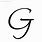 Fancy G Font