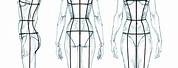 Fashion Figure Template Front and Back