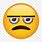Fed Up Emoji Face