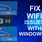 Fix Wi-Fi Connection