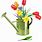 Flower Watering Can Clip Art