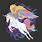Flying Unicorn with Rainbow