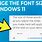 Font Size Windows 11