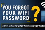 Forgot Wifi Password