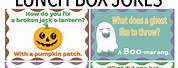Free Printable Lunch Box Halloween Jokes