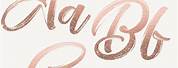 Free Printable Rose Gold Letters