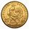 French Rooster Gold Coin