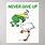 Frog Never Give Up Print