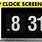 Full Screen Clock