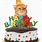 Funny Cat Happy Birthday Cake