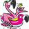 Funny Flamingo Cartoon