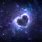 Galaxy Heart Shape