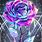 Galaxy Rose Background