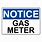 Gas Meter Sign