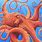 Giant Pacific Octopus Painting