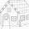 Gingerbread House Coloring Template