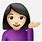 Girl with Hand Emoji