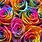 Glitter Rainbow Flowers Wallpaper