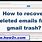 Gmail Trash Recovery
