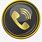 Gold Cell Phone Icon
