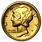 Gold Mercury Dime Coin