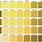 Gold PMS Color Chart