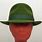 Green Fedora Hat