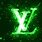 Green Louis Vuitton Logo