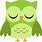 Green Owl Cartoon