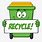 Green Recycle Bin Cartoon
