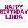 Happy Birthday Linda Balloons