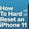 Hard Reboot iPhone 11