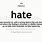 Hate Definition