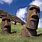 Head Statues On Easter Island