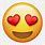 Heart Eyes. Emoji iOS