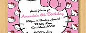Hello Kitty Birthday Invitation Template