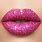 Hot Pink Glitter Lipstick