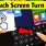 How to Activate Touch Screen