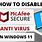 How to Disable McAfee Antivirus