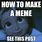 How to Do a Meme