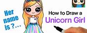 How to Draw a Beautiful Unicorn Girl
