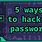 How to Hack Password