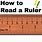 How to Read Inch Ruler
