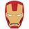 Iron Man Face Cut Out