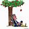 Isaac Newton Apple Falling From Tree