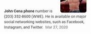 John Cena Theme Song Phone Number Meme