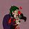 Joker and Harley Kiss