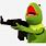 Kermit Holding Gun